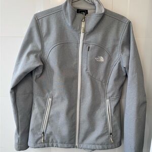The North Face Light Gray Softshell Jacket